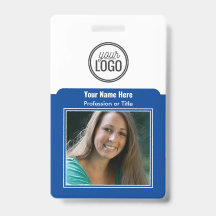 Professionele Logo Foto streepjescode donkerblauw