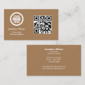 Professionele Logo, info en QR-code Visitekaartje (Voorkant / Achterkant)