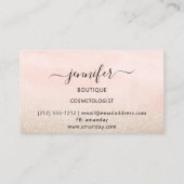 Professionele Logo Makeup Artistische Mode Glitter Visitekaartje (Achterkant)