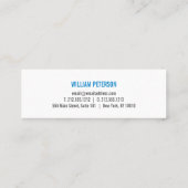 Professionele Logo met droppen en gereedschap zwar Mini Visitekaartje (Achterkant)