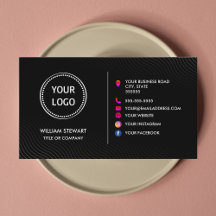 Professionele Logo minimalistische sociale media W