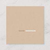 Professionele Logo Modern Eenvoudig Minimalistisch Vierkante Visitekaartje (Voorkant)