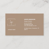 Professionele Logo Modern Eenvoudig Minimalistisch Visitekaartje (Achterkant)