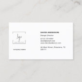 Professionele logo Modern Visitekaartje (Achterkant)