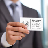 Professionele logo, modern wit visitekaartje