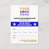 Professionele Logo, moderne bulkafspraakkaarten Afsprakenkaartje (Voorkant)