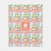 Professionele Logo Monogrammen Fleece Deken (Voorkant)