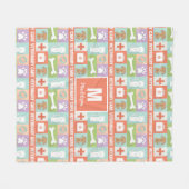 Professionele Logo Monogrammen Fleece Deken (Voorkant (Horizontaal))