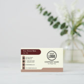 Professionele Logo op maat en eenvoudig Visitekaartje (Staand voorkant)