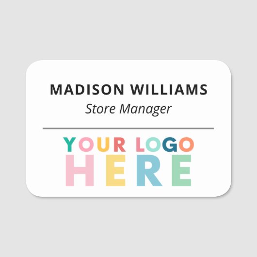 Professionele Logo op maat Naamplaatje (Voorkant)