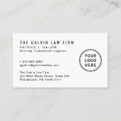 Professionele Logo QR Code Bedrijfsmedewerker Visitekaartje (Voorkant)