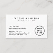 Professionele Logo QR Code Bedrijfsmedewerker Visitekaartje (Voorkant)