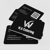 Professionele Logo & QR Code Catering Service Visitekaartje
