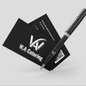 Professionele Logo & QR Code Catering Service Visitekaartje