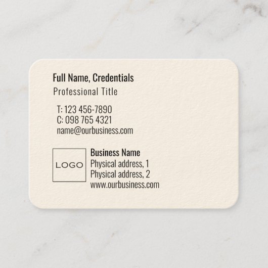 Professionele Logo QR Code Modern Eenvoudig Machti Visitekaartje (Voorkant)