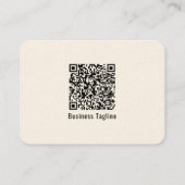 Professionele Logo QR Code Modern Eenvoudig Machti Visitekaartje (Achterkant)