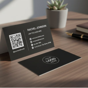 Professionele Logo QR Code Modern Visitekaartje