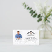 Professionele Logo QR-code voor hypothecaire foto' Visitekaartje (Staand voorkant)