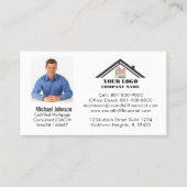 Professionele Logo QR-code voor hypothecaire foto' Visitekaartje (Voorkant)