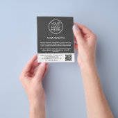Professionele Logo QR Code Zakelijke Sjabloon Flye Flyer (Hand)