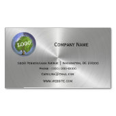 Professionele Logo - Silver Magnetisch Visitekaartje (Voorkant)