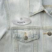 Professionele Logo Silver-medewerker Naamplaatje (In situ)