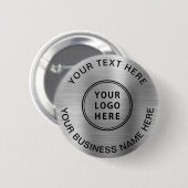 Professionele Logo - Silver Ronde Button 5,7 Cm (Voorkant /achterkant)