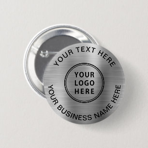 Professionele Logo - Silver Ronde Button 5,7 Cm