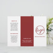 Professionele Logo Simple Bourgogne-drievoudige br (Staand voorkant)