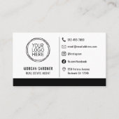 Professionele Logo Sociale media Icons Real Estate Visitekaartje (Voorkant)