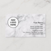 Professionele Logo stenen marmeren achtergrond Visitekaartje (Voorkant)