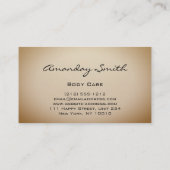 Professionele Logo van de Zorg van het Roos Visitekaartje (Achterkant)