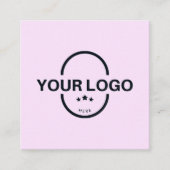 Professionele logo vierkante visitekaartje (Voorkant)