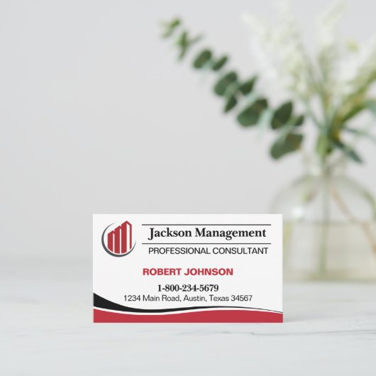 Professionele Logo Visitekaartje (Staand voorkant)