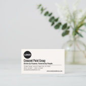 Professionele Logo Visitekaartje (Staand voorkant)