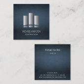 Professionele logo voor de bouw van eenvoudig onro vierkante visitekaartje (Voorkant / Achterkant)