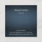 Professionele logo voor de bouw van eenvoudig onro vierkante visitekaartje (Achterkant)