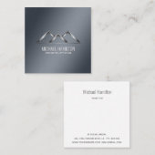 Professionele logo voor de bouw van eenvoudig onro vierkante visitekaartje (Voorkant / Achterkant)