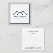 Professionele logo voor de bouw van eenvoudig onro vierkante visitekaartje (Voorkant / Achterkant)