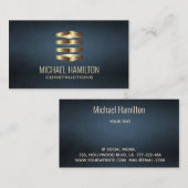 Professionele logo voor de bouw van eenvoudig onro visitekaartje (Voorkant / Achterkant)