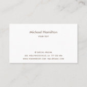 Professionele logo voor de diamant visitekaartje (Achterkant)