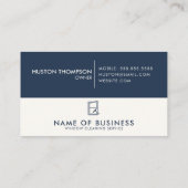 Professionele Logo Window Cleaning Service Visitekaartje (Achterkant)