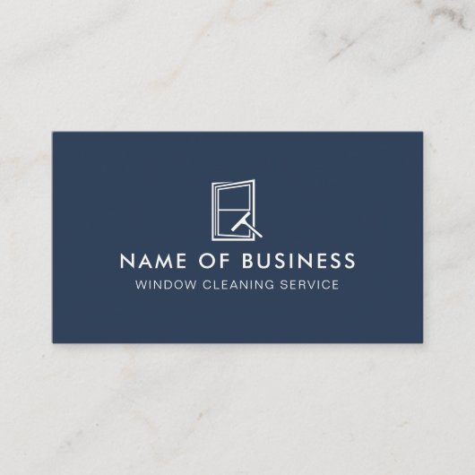 Professionele Logo Window Cleaning Service Visitekaartje (Voorkant)