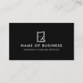 Professionele Logo Window Cleaning Service Visitekaartje (Voorkant)