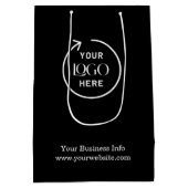 Professionele Logo | Zakelijke onderneming Medium Cadeauzakje (Achterkant)