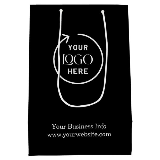 Professionele Logo | Zakelijke onderneming Medium Cadeauzakje (Achterkant)