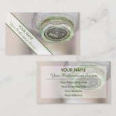 Professionele loodgieters, smid en metalen dakbede visitekaartje (Voorkant / Achterkant)