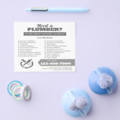Professionele Loodgietersbedrijf Logo Flyer (Enkel)