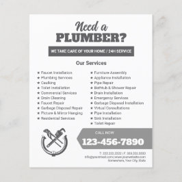 Professionele Loodgietersbedrijf Logo Flyer