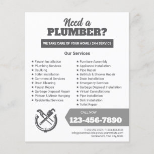 Professionele Loodgietersbedrijf Logo Flyer